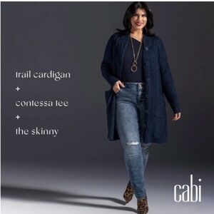 CAbi Navy Trail Cardigan